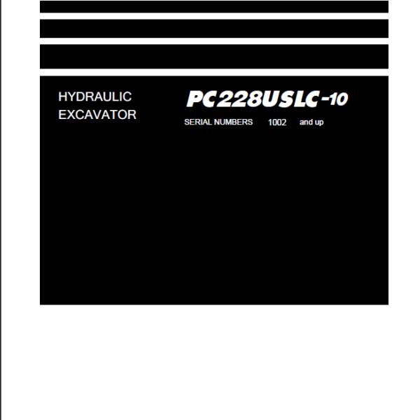 PC228USLC-10 Shop Manual