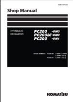 PC200-8M0 PC200LC-8M0 PC200-8M1 Shop Manual