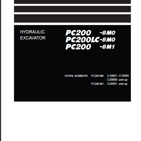 PC200-8M0 PC200LC-8M0 PC200-8M1 Shop Manual