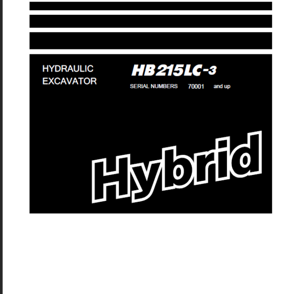 HB215LC-3 Shop Manual