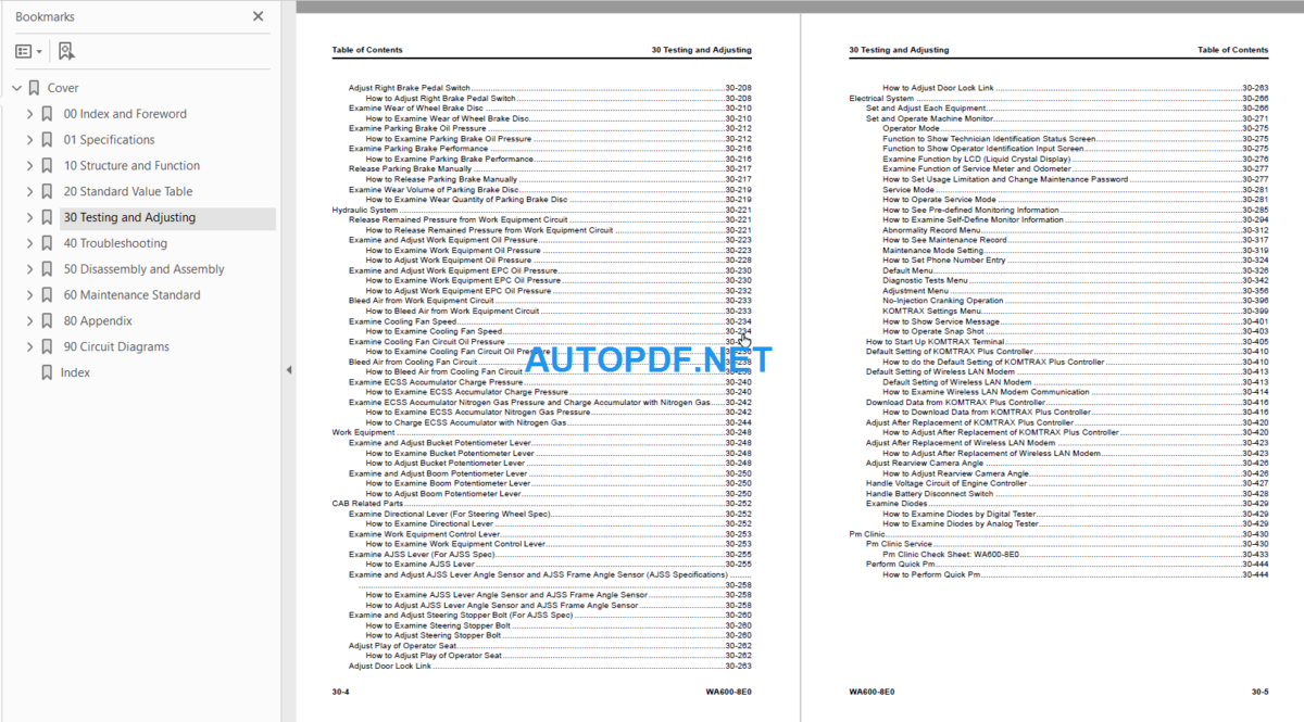 WA600-8E0 Shop Manual