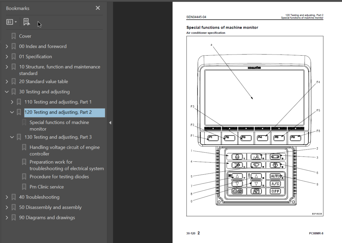 PC88MR-8 Shop Manual