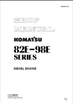 82E-98E SERIES Diesel Engine Shop Manual