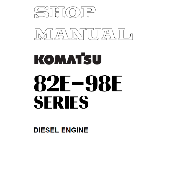 82E-98E SERIES Diesel Engine Shop Manual