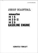 H15 H20-II H25 Gasoline Engine Shop Manual