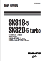 SK818-5 SK820-5 Turbo Shop Manual