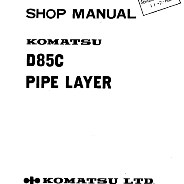 D85C Shop Manual