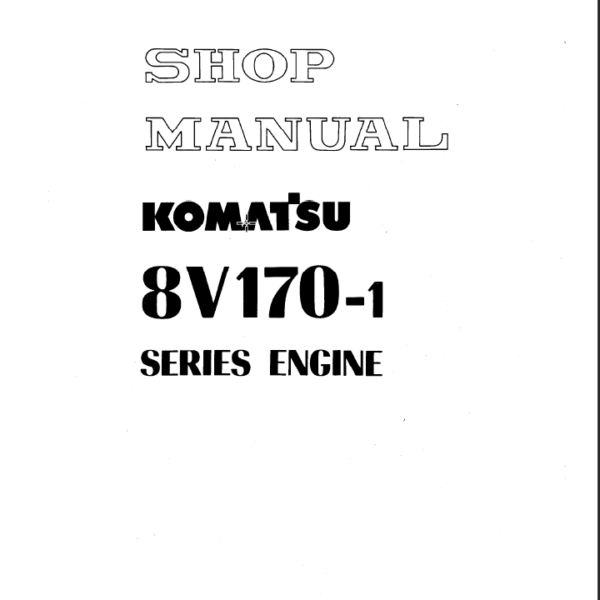 8V170-1 Series Engine Shop Manual