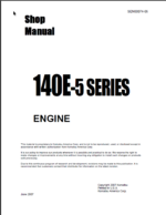 140E-5 SERIES Engine Shop Manual