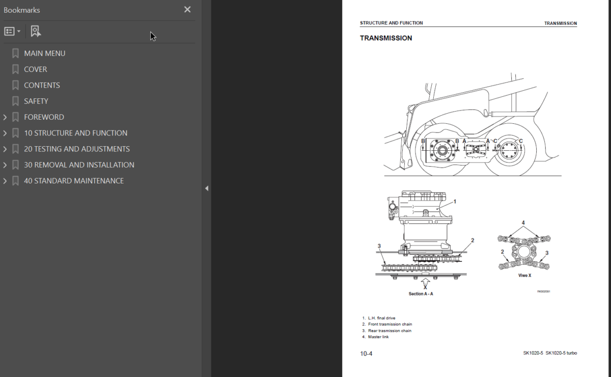 SK1020-5 SK1020-5 turbo Shop Manual