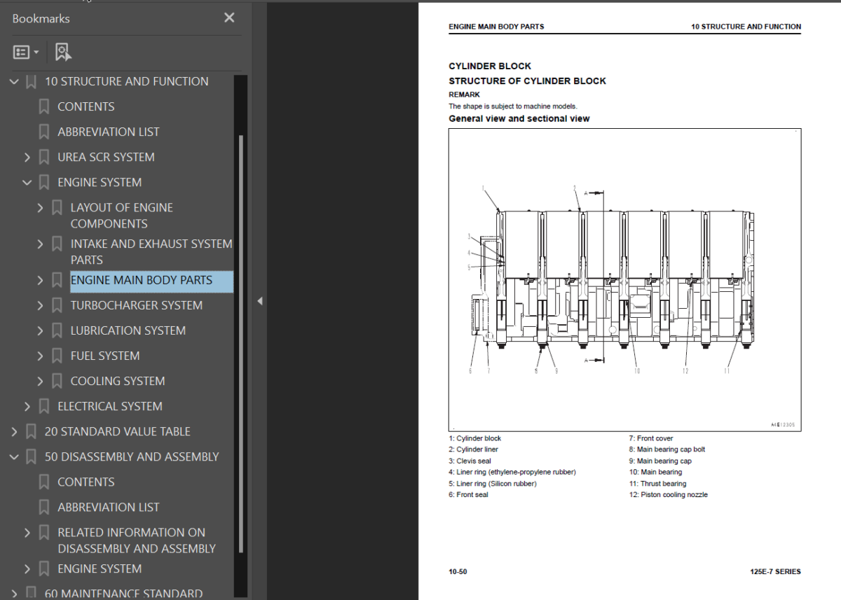 125E -7 SERIES Engine Shop Manual