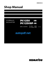 HYDRAULIC EXCAVATOR PC1250 -8R PC1250SP-8R Shop Manual