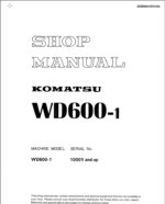 WD600-1 Shop Manual