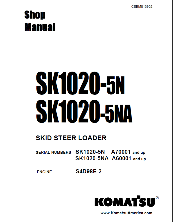 SK1020-5N SK1020-5NA Shop Manual