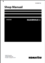 SAA4D94LE-3 Engine Shop Manual
