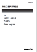 3.1522 3.1524 & T3.1524 Diesel Engine Shop Manual