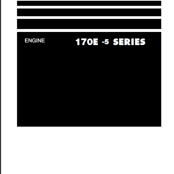 170E -5 SERIES Engine Shop Manual