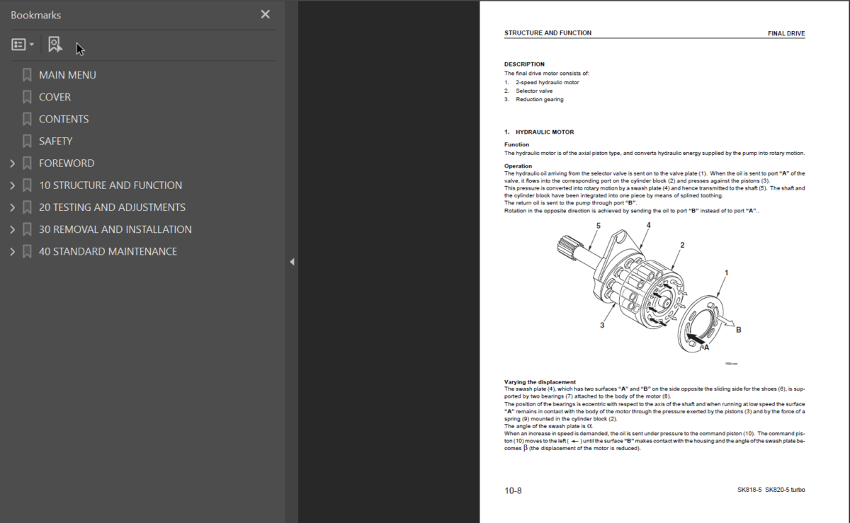 SK818-5SK820-5 turbo Shop Manual