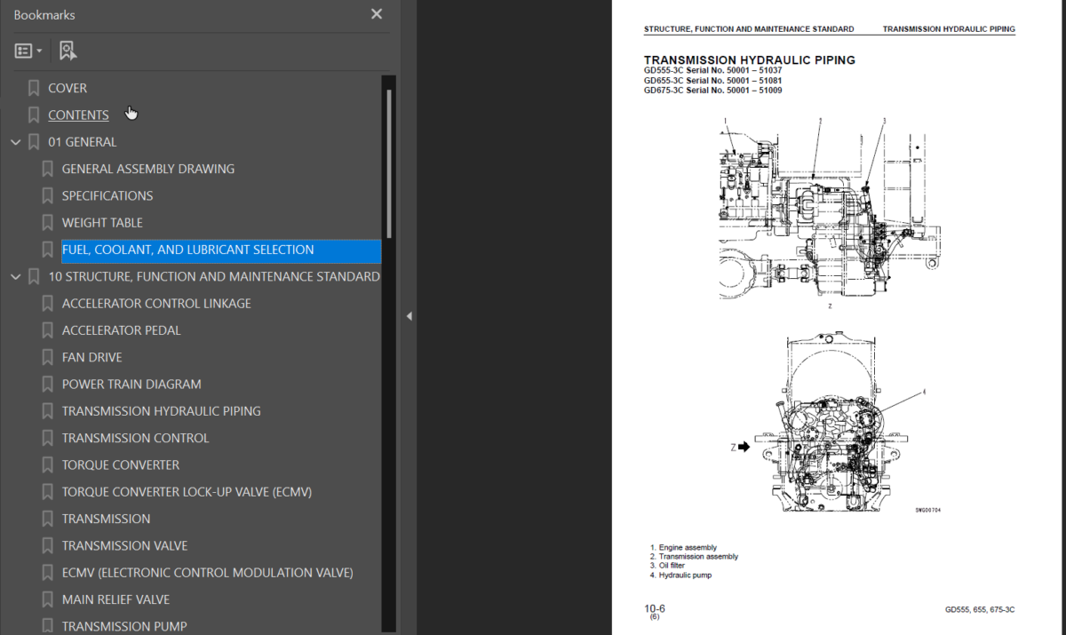 GD555-3C GD655-3C GD675-3C Shop Manual