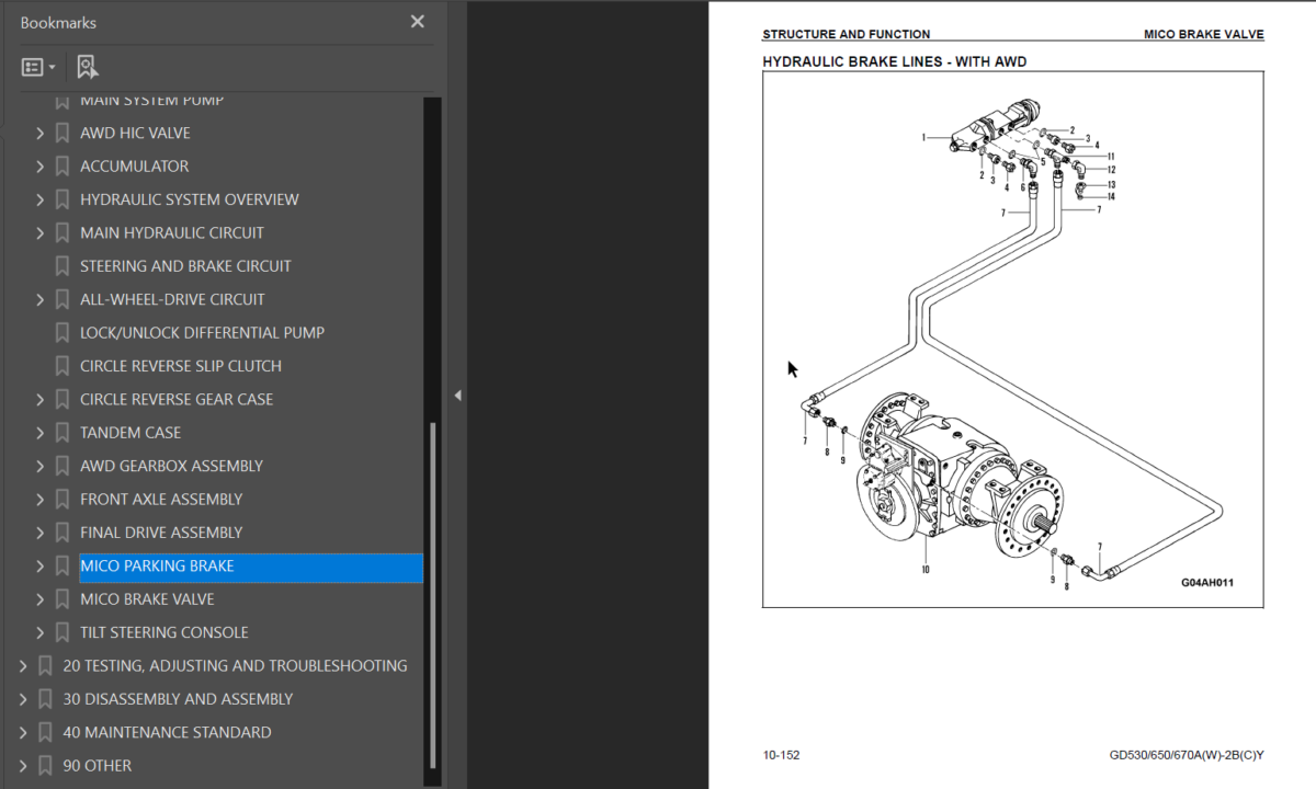 GD530A(W)-2B(C)Y GD650A(W)-2B(C)Y GD670A(W)-2B(C)Y Shop Manual