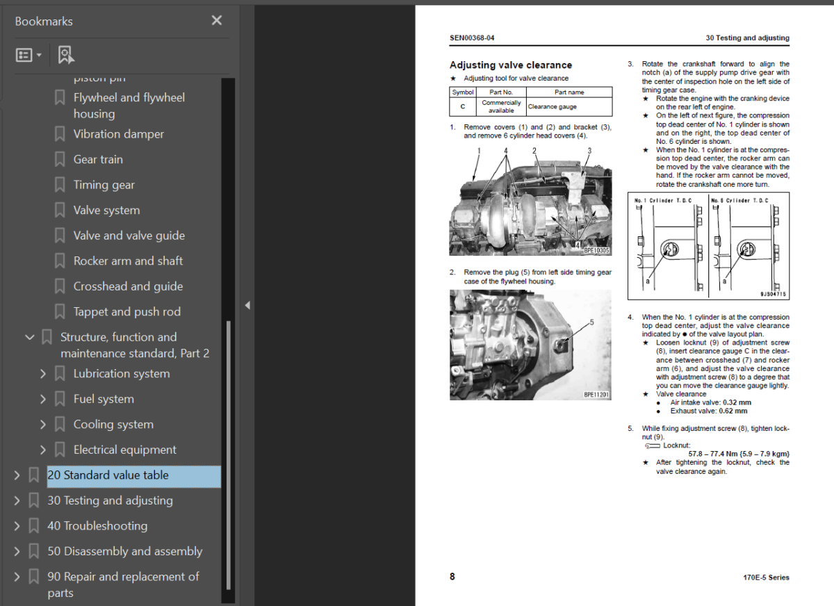 170E -5 SERIES Engine Shop Manual