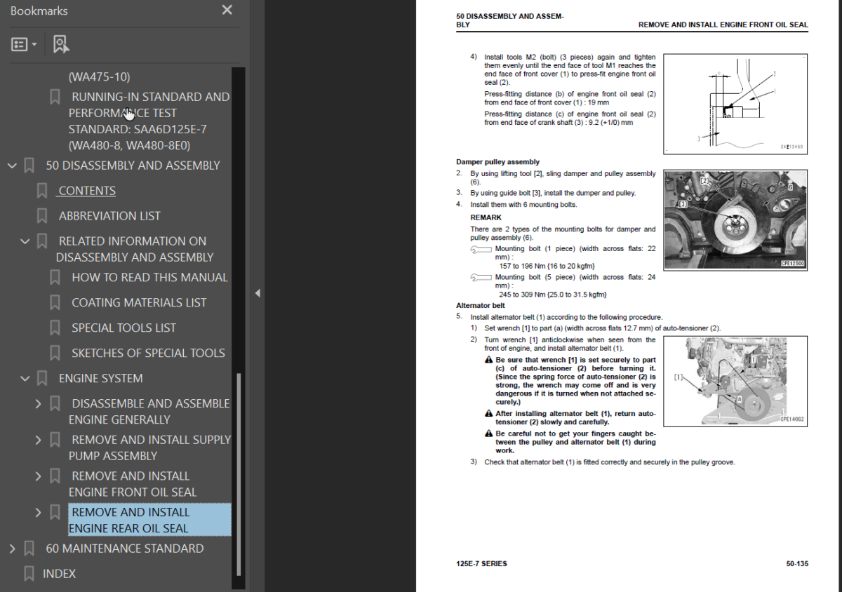 125E -7 SERIES Engine (2) Shop Manual