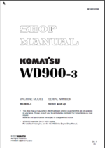 WD900-3 Shop Manual