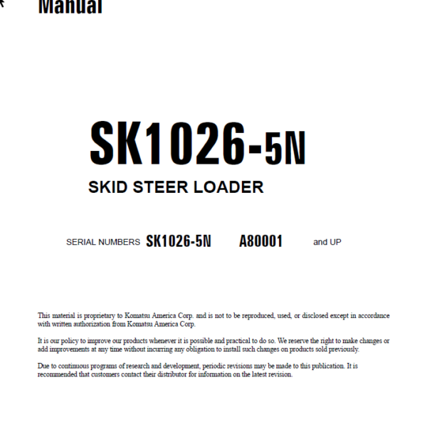 SK1026-5N Shop Manual