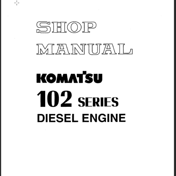 102 SERIES Diesel Engine (YEBM200101) Shop Manual