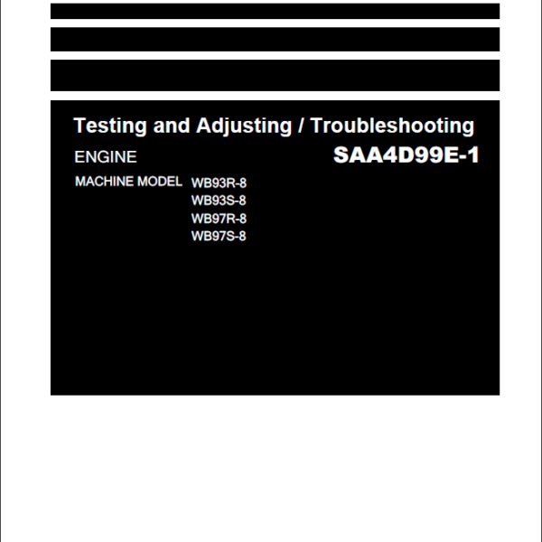 WB93R-8 WB93S-8 WB97R-8 WB97S-8 Engine Shop Manual