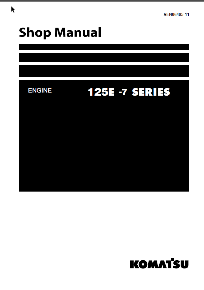 125E -7 SERIES Engine Shop Manual