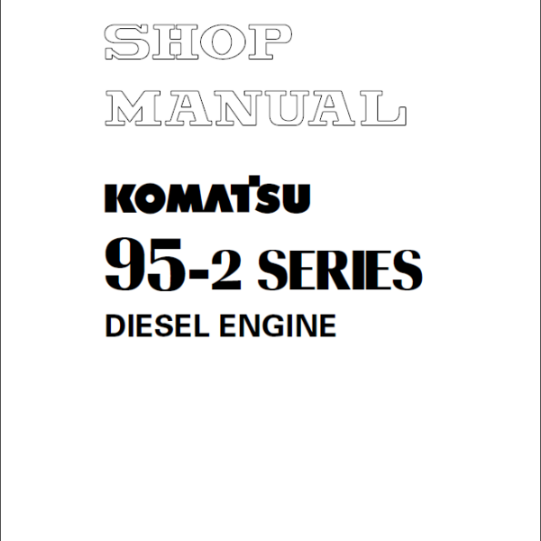 95-2 SERIES Diesel Engine Shop Manual