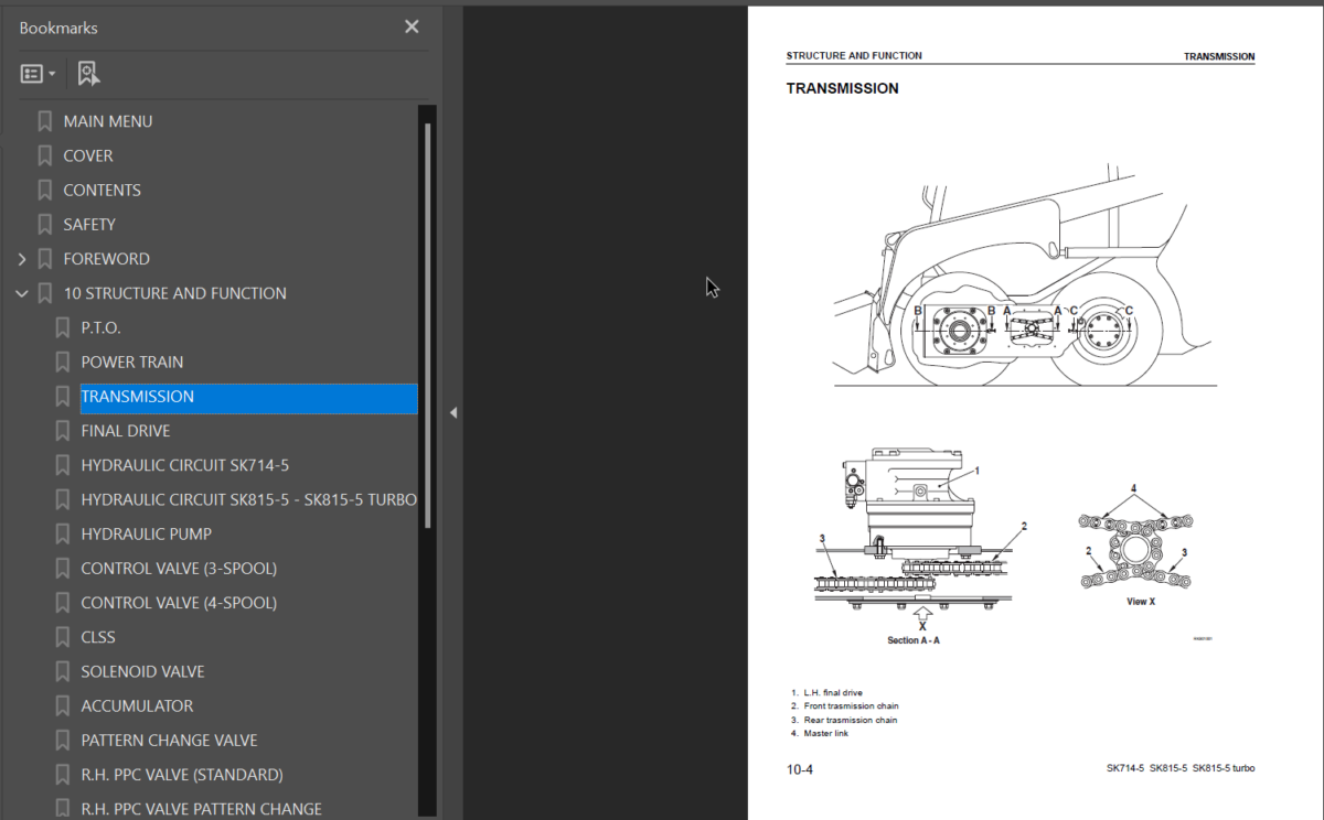 SK7145 SK815-5 SK815-5 turbo Shop Manual