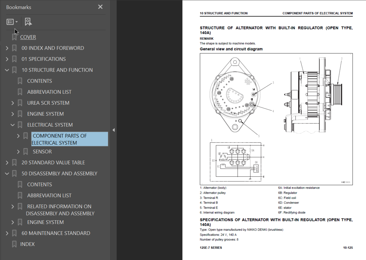 125E -7 SERIES Engine Shop Manual