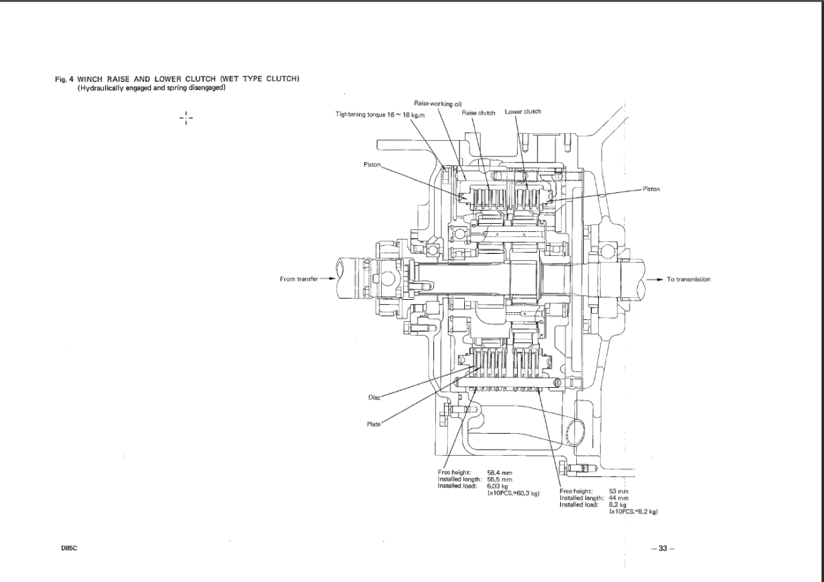 D85C Shop Manual