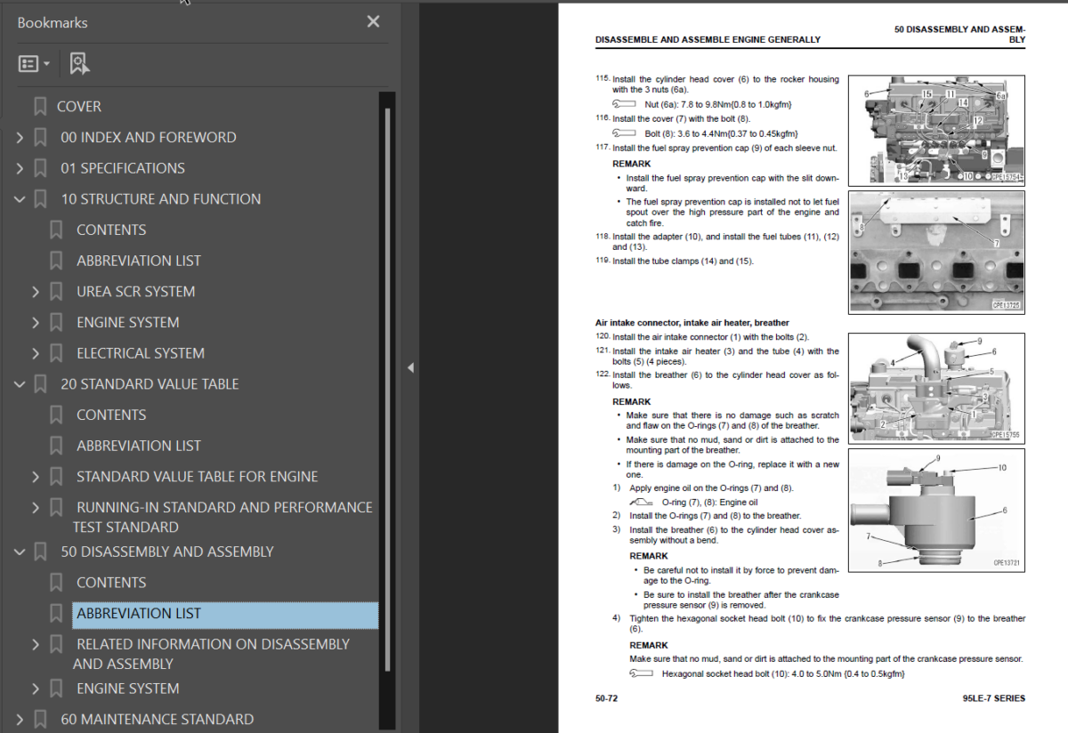 95E -7 SERIES Engine Shop Manual