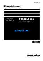 HYDRAULIC EXCAVATOR PC390LC-8M0 (SERIAL NUMBERS 82062 and up) Shop Manual