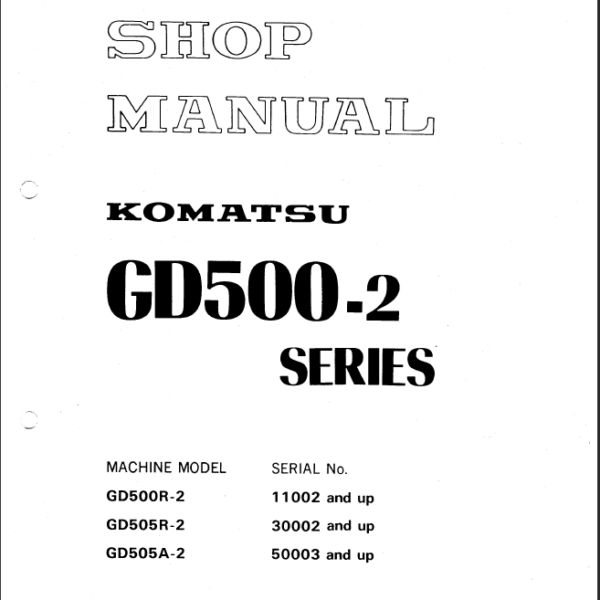 GD500-2 Shop Manual