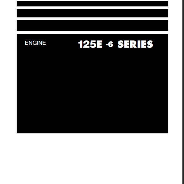 125E -6 SERIES Engine Shop Manual