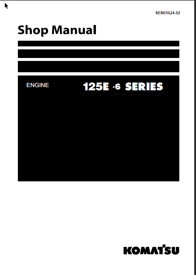 125E -6 SERIES Engine Shop Manual