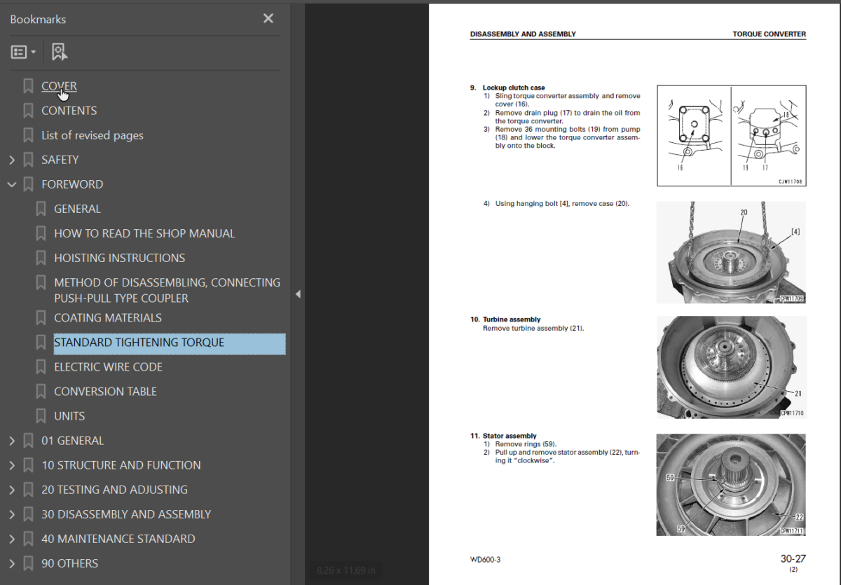 WD600-3 Shop Manual