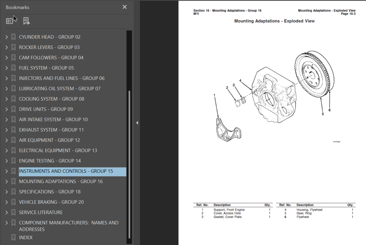 M11 SERIES Engine Shop Manual