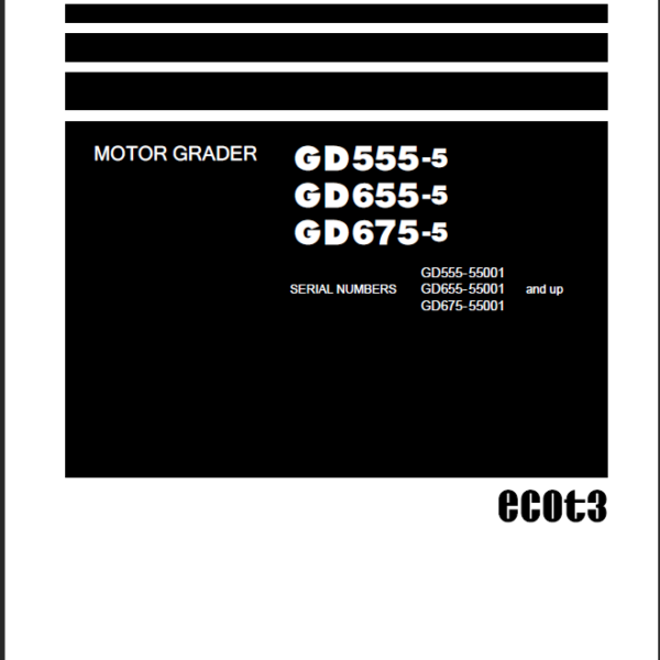 GD555-5 GD655-5 GD675-5 Shop Manual