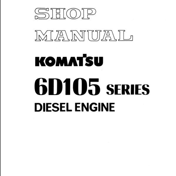 6D105 SERIES Diesel Engine Shop Manual