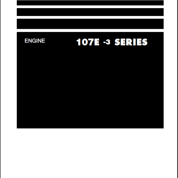 107E -3 SERIES Engine Shop Manual