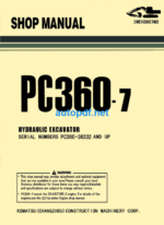 HYDRAULIC EXCAVATOR PC360-7 Shop Manual