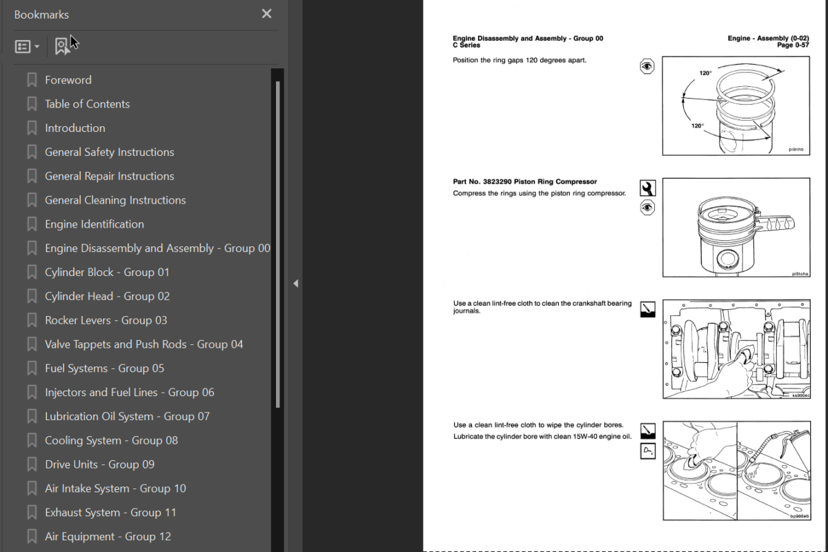 C SERIES ENGINES Shop Manual