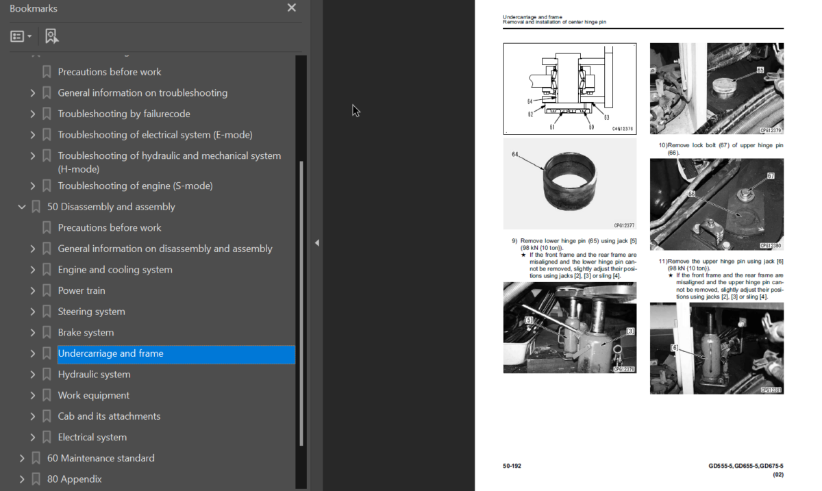 GD555-5 GD655-5 GD675-5 Shop Manual