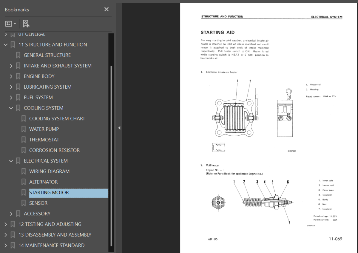 6D105 SERIES Diesel Engine Shop Manual