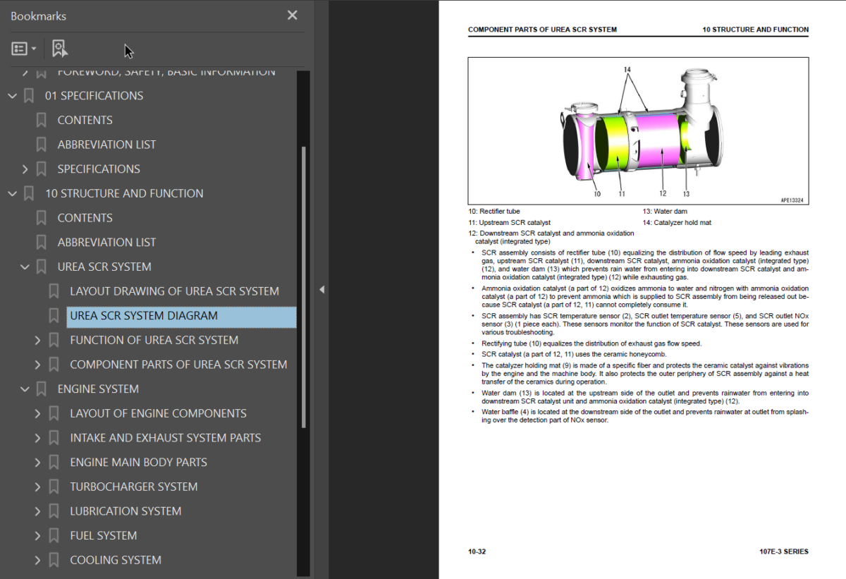 107E -3 SERIES Engine Shop Manual